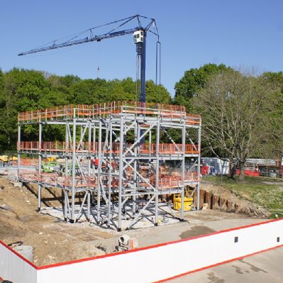 Building frame up 20 April